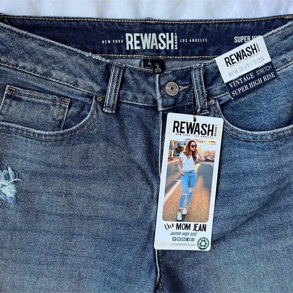 ReWash Mom Jeans Vintage Super High Rise Women’s Sz. 7/28 - Picture 6 of 7